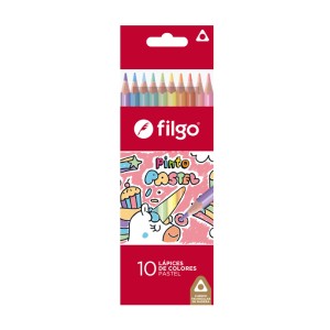 FILGO LAPIZ PINTO PASTEL x 10u